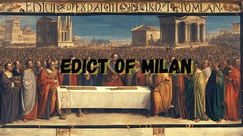 The Edict of Milan: A Paradigm Shift in Religious Tolerance and the Dawn of a New Era for Christianity